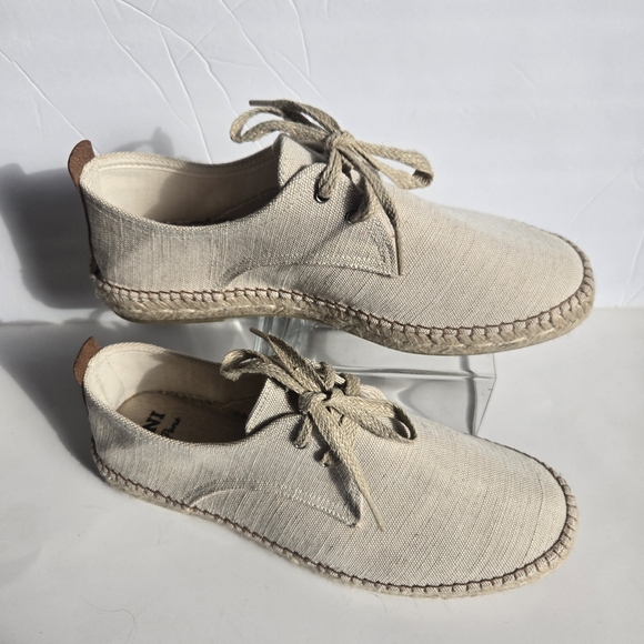 Toni Pons Beige Lace-Up Espadrille Shoes.Size 44 - 10 USA - Picture 6 of 7